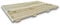 Pedana doccia antiscivolo 120x70 cm, in legno di pino impregnato, spessore 5 cm, Made in Italy