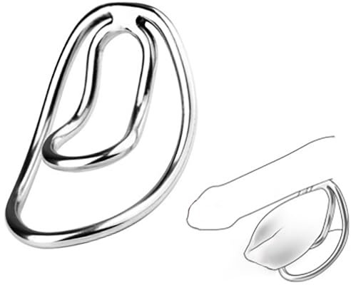 Guspiun Edelstahl Fufu Clip Männer Bondage Keuschheitskäfig Sissy Trainingclip Metall Peniskäfig Fetisch Extrem Cock Cage für Herren Sex Spielzeug