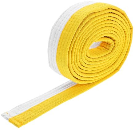 Gogogmee Uniform-Ränge-Gürtel Moodukkwan für Judo-Gürtel gelber Hapkido-Gürtel Kampfsport-Gürtel-Displays