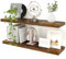 Feihorrm 90CM Long Floating Shelves Set of 2, 23.5cm Deep Rustic Wall Shelf, Modern Style, 2 Shelves, Wall-Mounted, Unisex, Living Room