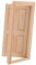 KICHOUSE Miniature My First Dolls House Door 1/12 Scale Miniature Furniture Wooden Doors for DIY Decor