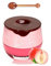 Baumes à lèvres Honey Lip Balm pour soin des lèvres, masque à lèvres Overnight, Lip Mask, Bee Natural Lip Balm pour éclaircir les ridules des lèvres, Bee Lip Balm Pot (pêche)
