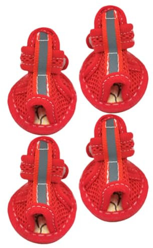 DECOMELODY Hundesandalen – Sohlenschützende Haustierschuhe Einfaches An- Und Ausziehen Für Welpen