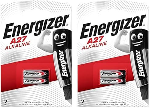 Energizer Pile A27, Pile Alcaline 12V, Lot de 4