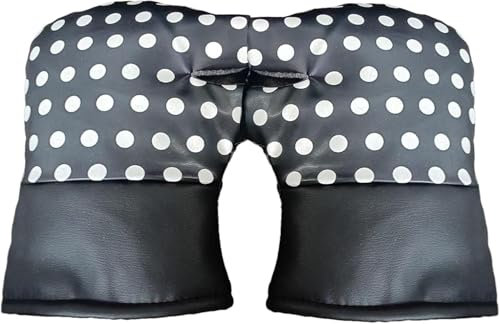 Shixian Gants de cyclisme d'hiver, housse imperméable pour guidon de vélo, gants chauds, housse rembourrée pour guidon de vélo électrique