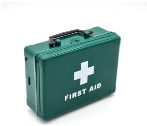 IndustraCare Economy Empty Green First Aid Kit - Ideal Replacement Box - Variety of Sizes (1-5 Person Empty Box)