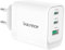 VulTech CC65-2C1A Caricatore Universale Notebook Smartphone Tablet 65W GaN USB + 2x Type-C/USB-C PD3.0 QC3.0 PPS bianco - dimensioni compatte