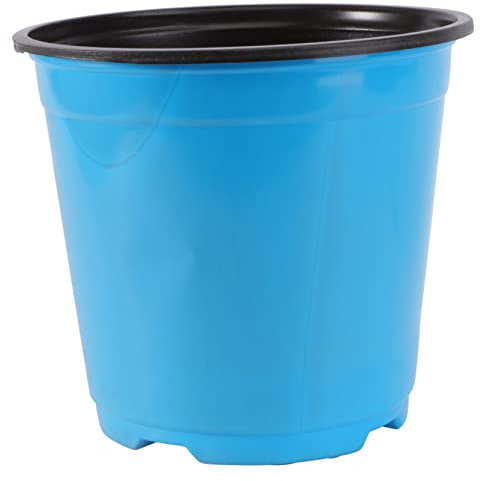TOYANDONA Pot De Fleurs Plastique Épais Rond Pot De Plantation pour Arbres Ornement De Jardin Bleu