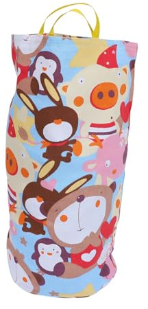 Kisangel Bunter Sprungsack aus Strapazierfähigem Stoff für Leichtes Hüpfen mit Praktischem Griff für Outdoor Rennspiele und Kindgerechtes Unterhaltungsspielzeug