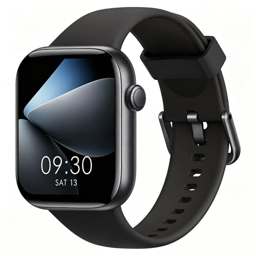 AcclaFit Smartwatch Uomo Donna, 1.85 Orologio Smartwatch con Effettua/Risposta Chiamate, 113 Sportive Smart Watch con Contapassi/SpO2/Sonno/Cardiofrequenzimetro, Impermeabil IP68 per iOS Android