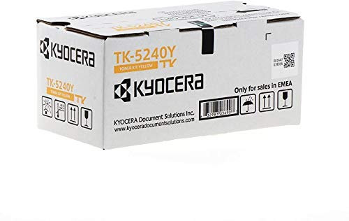 Kyocera TK-5240Y Original Toner Gelb 1T02R7ANL0. Toner Drucker kompatibel für ECOSYS M5526cdn, ECOSYS M5526cdw, ECOSYS P5026cdn, ECOSYS P5026cdw