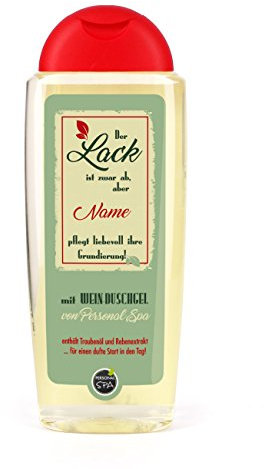 Lustapotheke® Duschgel zum Geburtstag - Der Lack ist ab! -mit Wunschnamen