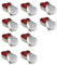 noTrash2003 Kerzen-Set Herz Kerze in Metall-Dose Geschenkidee Valentinstag Vanille-Duft (10er Set)