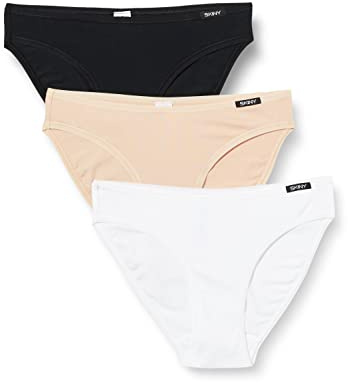 Skiny Damen Rio Slip 3er Pack Cotton Advantage 084147 Brazilian Slip (3er Pack)
