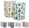 LessMo 2PCS 17.7 Wäschekorb Sortierer – Faltbar - 2er Set Wäschesammler spart Zeit beim Sortieren - Wäschesack - Wäschekörbe - Laundry Baskets - 45 x 35 cm(Ananas, Verdickt 17,7 / Medium)
