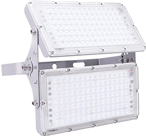 Viugreum 200w Led Strahler, Superhell Led Floodlight 20000Lm Mit 210 Leds (Smd 2835), IP66 Wasserdicht Led Fluter Aussen für Garten, Garage, Hof, Kaltweiß(6000K-6500K)
