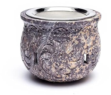 1 Stück Rauchergefäß & Duftlampe Speckstein - 1500 g; 14 cm
