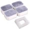 Pet Fountain Filters, Premium Replacement Pet Carbon Fountain Filters with 1Pcs Foam Filters 4Pcs Cotton Activated Carbon for Cats and Dogs Water Fountain