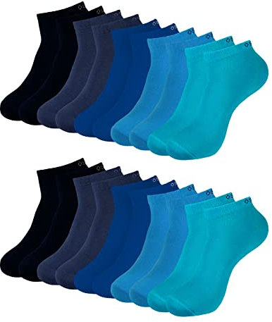 ONE STRANGE ROCK Herren Damen Sneaker Socken 10 Paar, Größe:43-46, Artikel:-601 mystic ocean