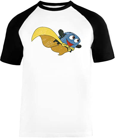 Valiente Pequeño Tostadora - Volar Lejos Unisex Camiseta De Béisbol Mangas Cortas Hombre Mujer Blanca Negra