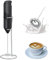 IraXpro Espumador de Leche,Espumadoras de Leche Eléctricas de Mano,Varilla Espumador de Leche,Funciona a Pilas,Con soporte de acero inoxidable,Apta Para Latte,Capuchino,Chocolate Caliente