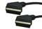 Premium Scart-Kabel, voll verdrahtet, 21-polig, RGB, Sky, TV, DVD, goldfarben, kurz, 10 m