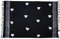 SAIVONA Pareo Sarong Strandtuch Damen - Wickelrock Strand - Handtuch Blickdicht als Wickeltuch oder Handtuchkleid und Wickelkleid Damen - Handarbeit aus Fair Trade Herstellung Batik Herz Love Schwarz