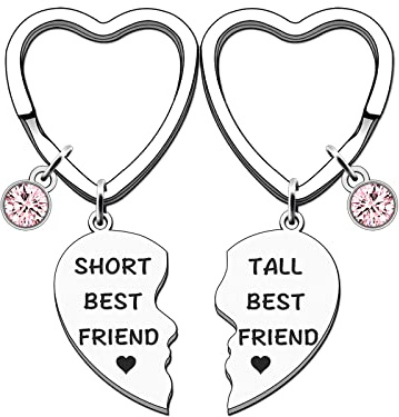 TTOVEN 2PCS Friendship Gifts for Women Best Friend Keyring for Women