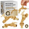 Rubinetto Giardino Ottone Opaco 1/2'' x 3/4'' Maschio Raccordo per Tubo Giardino 3/4'' Femmina x Collegamento a Innesto | Valvola a Sfera d'Acqua Uscita Scarico Acqua Calda Robusto Tenuta