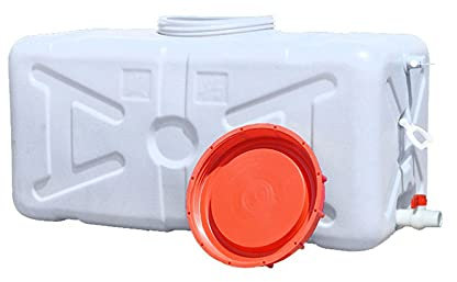 SPEGZ Bidón para Agua BidóN PláStico con Grifo Gran Capacidad Tanque De Almacenamiento Agua Hogar De Calidad Alimentaria Tanque Grande De PláStico ExcursióN/Auto-ConduccióN/Camping/Pesca(Size:110L)