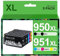 HALLOLUX 950XL 951XL Druckerpatronen Ersatz für HP 950 951 XL Multipack für HP Officejet Pro 8610 8620 8600 8600 Plus 8100 8630 8640 8660 8615 8625 251dw Drucker(Schwarz Cyan Gelb Magenta,950XL 951XL)