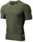 LAFROI Herren Kurzarm UPF 50+ Kompressionsshirt Rash Guard-CLY02D (Sym Olive, LG)