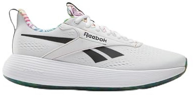 Reebok Tenis DMX Comfort + sin Cordones Unisex, Calzado Blanco Negro Stinger Amarillo, 11 UK Men/ 11.5 UK Women