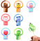 7pcs Data Cable Protector, Silicone Cord Saver Cute Silicone Data Cable Winder 2 In 1 Data Cable Protector Anti-Break Data Cable Protective Cover for the Apple Charging Cable (Cartoon Style)