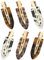 FOMIYES 6 Pièces Épingle à Cheveux Pinces à Cheveux Plates Barrettes à En Résine Acrylique Outil Dapplication De Maquillage Léopard Feuille D'acétate Facile Manquer Outils De Maquillage