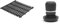 Brabantia SinkSide Tapis d’évier - Dark Grey 302589 L & Brosse à vaiselle, Gris foncé, Longueur : 6.4 cm Hauteur : 9.8 cm Largeur : 5.7 cm