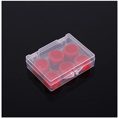 KAYLRE Ohrstöpsel Silikon-Schlamm-Ohrstöpsel zum Schwimmen Badewanne Eintrittsschlaf Lernen Schalldämmung Ruhig weich und lärmsicher Ohrstöpsel Zum Schlafen (Size : Red)