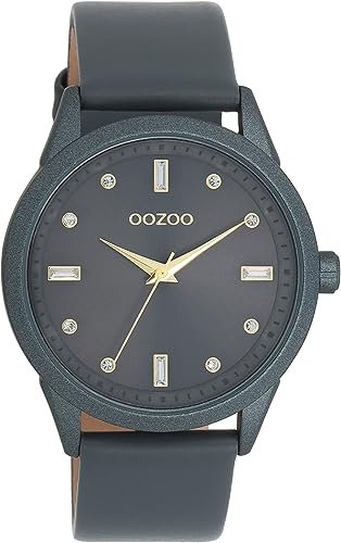 Oozoo Timepieces Damen Uhr | Armbanduhr Damen mit Lederarmband | Hochwertige Uhr für Frauen | Edle Analog Damenuhr in rund C11289