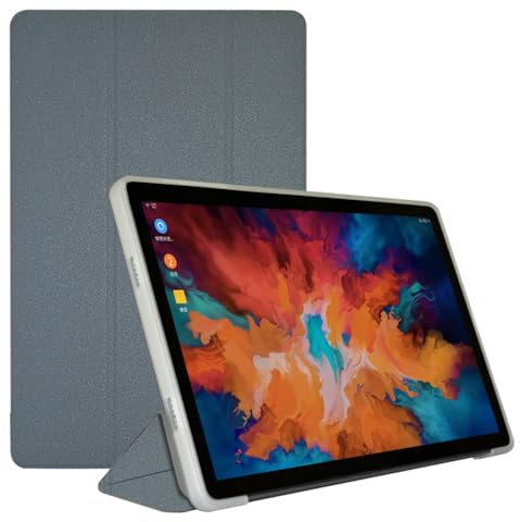 AKNICI Funda para TECLAST M50 Pro/TECLAST M50/TECLAST M50HD Tablet 10.1 Pulgadas Android 13, Ultra Delgada Cubierta Trasera de TPU Cover Carcasa con Auto-Sueño/Estela Soporte Función, Gris