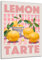 DARO Design - Wand-Bild Abstrakt Zitronen-Kuchen auf 6mm HDF 60x40 cm - Wand-Deko Bilder Geschenk
