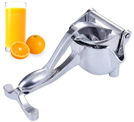 Prensa Exprimidor Manual | Exprimidor De Aleación De Aluminio Con Mango Curvo | Herramienta De Cocina De Metal Max Extraction Para Zumos De Frutas, Accesorio Para El Hogar Para Limonada, Cóctel,