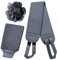 Dusch-Körperschrubber, Badetuch-Set, Duschschrubber, doppelseitige Badehandschuhe, Badeblume, Pull Back Badetuch, Duschzubehör für Männer und Frauen