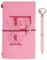 Initialen PU Leder Notizbuch mit Stift, Rosa Nachfüllbar Tagebuch für Frauen Mädchen, Reisetagebuch Skizzenbuch Notebook Geschenk für Freundin Schwestern Lehrer Abschluss Geburtstag Weihnachten F