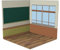 EHJRE 1:6 Hintergrund Szenen Organizer, Simulationsparkplatz Hintergrund, DIY Kabinenmodell, Diorama Layout Szenenanzeige für Druckgussauto, Klassenzimmer