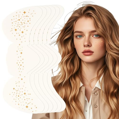 6 Stück Glitzer Freckles, Glitzer Sommersprossen Tattoo Sparkle Freckles Glitter Freckles Tattoo Wasserfestes Freckle Design Glitzer Sommersprossen Glitzernde Gesicht Tattoos für Frauen