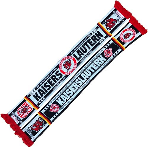 Generisch Kaiserslautern Schal, TRADITION SEIT 1900, BLACK (Strickschal; Extra weiche Qualität)