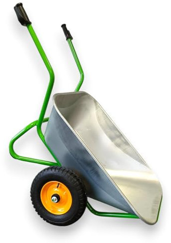 Schubkarre KELBERG 200L XXL Großmulden Stallkarre Schubkarre KELBERG 200L XXL Großmulden Stallkarre Grün 400-8 6PR Luft Rad Grün RAL 6018