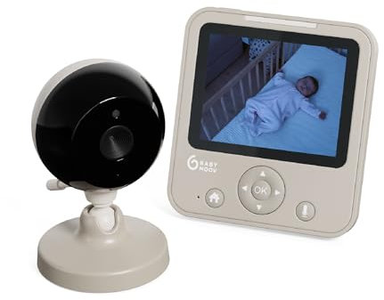 Babyphone mit Kamera Yoo Start | 2.8 Display | Akkulaufzeit von bis zu 9 Stunden | 300 m Reichweite | x2 Zoom | Infrarot-Nachtsicht | 8 Schlaflieder