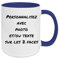 fapadjo Mug Personnalisable Photo Texte, Tasse A Cafe Personnalisée Prénom, Cadeau D'anniversaire, Souvenir, Naissance, Collègue (Bleu Cobalt)