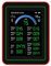 Luftqualität Messer 18 in 1 CO2 TVOC HCHO PM 2.5 PM10 Temp Feuchter Detect Tester für den Innenbereich Batterie Betriebener Daten Speicher Schwarz